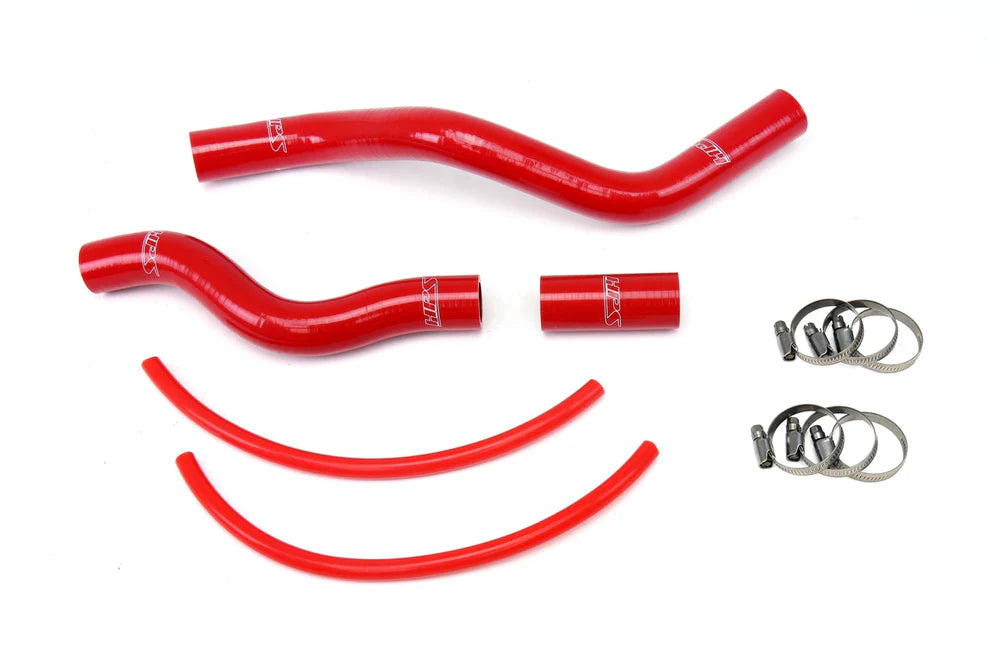 HPS Performance Red Reinforced Silicone Radiator Hose Kit Coolant for Honda 01-05 Civic 1.7L Automatic Trans.