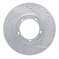 R1 Concepts Brake Rotor Drilled and Slotted Silver Fits Toyota Van