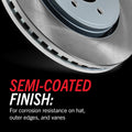 Power Stop 03-05 Mazda 6 Front Semi-Coated Rotor Kit