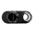 Super 10 Series Chambered Muffler Super 10 Series Stainless Steel 2.50 Offset In Dual Out Crossflow- Aggressive Sound Flowmaster