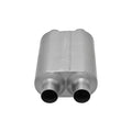 Super 40 Series Chambered Muffler Super 40 Stainless Steel 2.50 Dual In 2.50 Dual Out Aggressive Sound Flowmaster