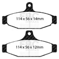 EBC 85-88 Chevrolet Camaro (3rd Gen) 2.8 (Performance Package) Greenstuff Rear Brake Pads