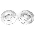 Power Stop 91-96 Mitsubishi Montero Front Evolution Drilled & Slotted Rotors - Pair