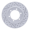 R1 98-15 Nissan Frontier Front Right Drilled & Slotted Geoperformance Rotor
