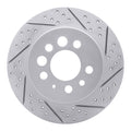 DFC 74-95 Volvo 245 Rear Right Drilled & Slotted Geoperformance Rotor