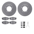 DFC 84-95 Toyota Pickup Front Geospec Rotors with 5000 Advanced Brake Pads w/Hardware