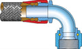 45 Deg. #20 Hose Fitting