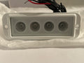 4 X 3 WATT WHITE LED SUPER SPREADER WHITE RECESSED HOUSING