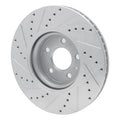 DFC 11-17 Audi A5 Front Right Drilled & Slotted Silver Brake Rotor