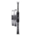 R1 12-18 BMW 330e Front Right Drilled & Slotted Silver Brake Rotor