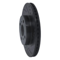 R1 06-19 Scion IQ Front Right Drilled & Slotted Black Brake Rotor