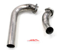 JBA Universal Chambered Style 304SS Muffler 13x9.75x4 2.5in Inlet Diameter Offset/Center