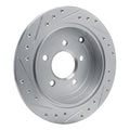 R1 Concepts Brake Rotor Drilled and Slotted Silver Fits Buick Rendezvous