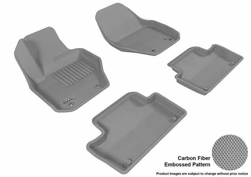 3D KAGU FLOOR MAT 2 ROW SET GRAY