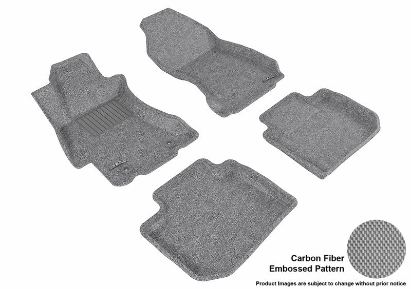 3D KAGU FLOOR MAT 2 ROW SET GRAY