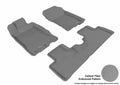 3D MAXpider 2010-2014 Honda Insight Kagu 1st & 2nd Row Floormats - Gray