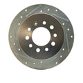 DFC 07-08 Hyundai Tiburon Rear Left Drilled & Slotted Silver Brake Rotor