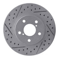 DFC 90-01 Subaru Impreza Front Right Drilled & Slotted Geoperformance Rotor