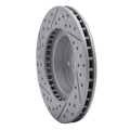 DFC 90-01 Subaru Impreza Front Right Drilled & Slotted Geoperformance Rotor