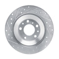 DFC 13-25 Mazda CX-30 Rear Right Drilled & Slotted Silver Brake Rotor
