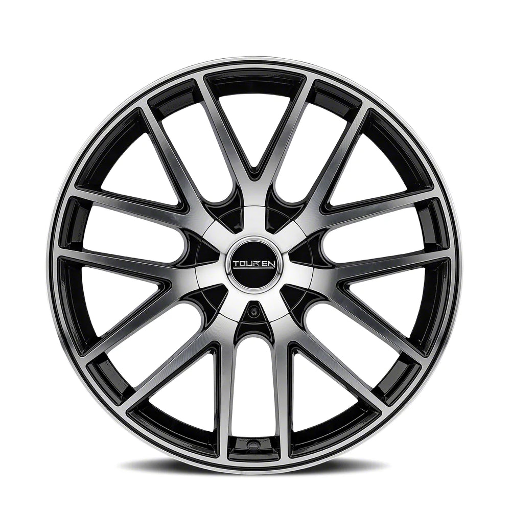 Touren 3260 TR60 18x8 / 5x110/115 BP / 40mm Offset / 72.62mm Hub Gloss Black Machined Wheel