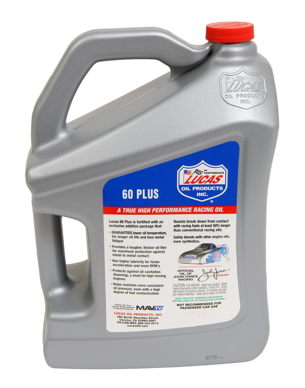 SAE 60 PLUS RACING MOTOR OIL 5 QUART CASE OF 3