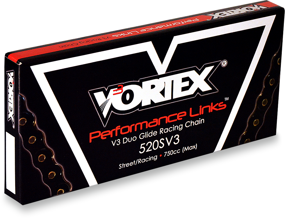 Vortex Racing V3 2.0 Chain 520SX3-140- Black