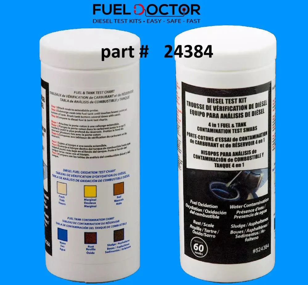 FUEL ANALYSIS KIT (DIESEL TANKS) 60 COTTON SWABS PER CONTAINER INSTRUCTIONS I