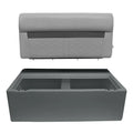WISE 8WD100 1B DELUXE SERIES 37IN BENCH SEAT BASE GREY