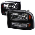 1 PIECE BLACK EURO HEADLIGHTS