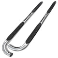 3 INCH ROUND STAINLESS FINISH SIDE