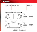 Hawk Cadillac / Chev Avalanche/Silverado/Suburban/Tahoe / GMC Sierra/Yukon HPS Rear Street Brake Pad