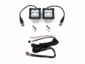 Hood Hinge LED Bracket Black Mild Steel Bolt-on no drilling required to mount (2) 3 inch ZROADZ or similar style LED Pod Lights