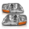 ANZO 1997-2003 Ford F-150 Crystal Headlight G2 Clear With Parking Light