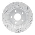 DFC 15-26 Lexus Nx300H Rear Left Drilled & Slotted Geoperformance Rotor