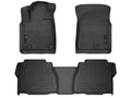 Weatherbeater Front & 2nd Seat Floor Liners (Footwell Coverage) For 2007-2011 Tundra Black Husky Liners