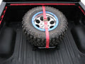 N-Fab Bed Mounted Rapid Tire Strap Universal - Gloss Black - Black Strap