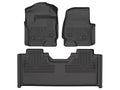 1923 F450 SUPER DUTY EXT CAB WEATHERBEATER FRONT & 2ND ROW FLOOR LINER BLACK