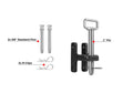 BULLETPROOF HITCHES HEAVY DUTY SINGLE TANG CLEVIS WITH 1IN PIN