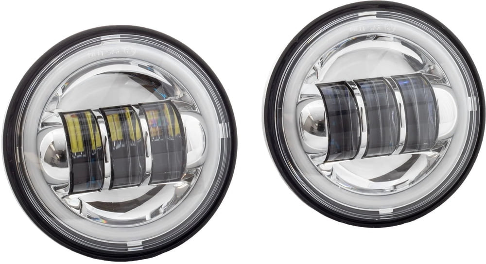 Letric Lighting 4 1/2In Full Halo LED Auxiliary Fog Passing Lights