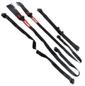 RaceQuip Black L & L 6pt HNR Seat Belt