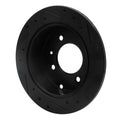 R1 99-06 Hyundai Sonata Rear Left Drilled & Slotted Black Brake Rotor