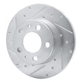 DFC 75-87 Volvo GLE/DL/242/245/244 Front Left Drilled & Slotted Silver Brake Rotor