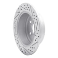 R1 10-17 Lexus Ct200H Front Right Drilled & Slotted Geoperformance Rotor