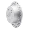 R1 10-17 Lexus Ct200H Front Right Drilled & Slotted Geoperformance Rotor