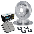 R1 04-13 Volvo C70 Rear Brake Rotor Set w/Euro Ceramic Pads and Hardware