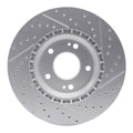 DFC 15-26 Hyundai Elantra Front Right Drilled & Slotted Geoperformance Rotor