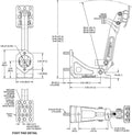 Wilwood Adjustable Single Clutch Pedal - Floor Mount - 5.25-6:1
