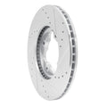 DFC 92-98 Acura TL Front Left Drilled & Slotted Silver Brake Rotor