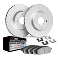 DFC 90-93 Acura Integra Front Geospec Rotors w/4000 HybriDynamic Brake Pads w/Hardware